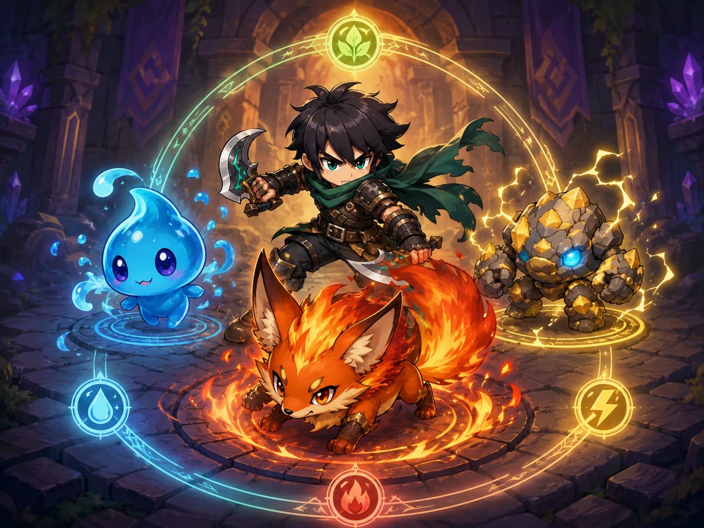 Hero + 3 Spirit Ball Squad Structure